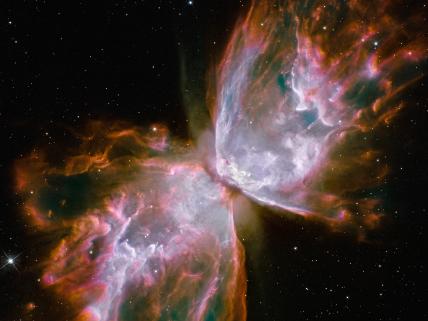 Planetary Nebula NGC 6302 also know as the Butterfly Nebula or Bug Nebula.  This picture was taken by Hubble's Wide Field Camera 3.  Image credit:  NASA, ESA, the Hubble SM4 ERO Team, and ST-ECF